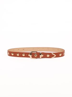 Dallas Studded Belt - Tan
