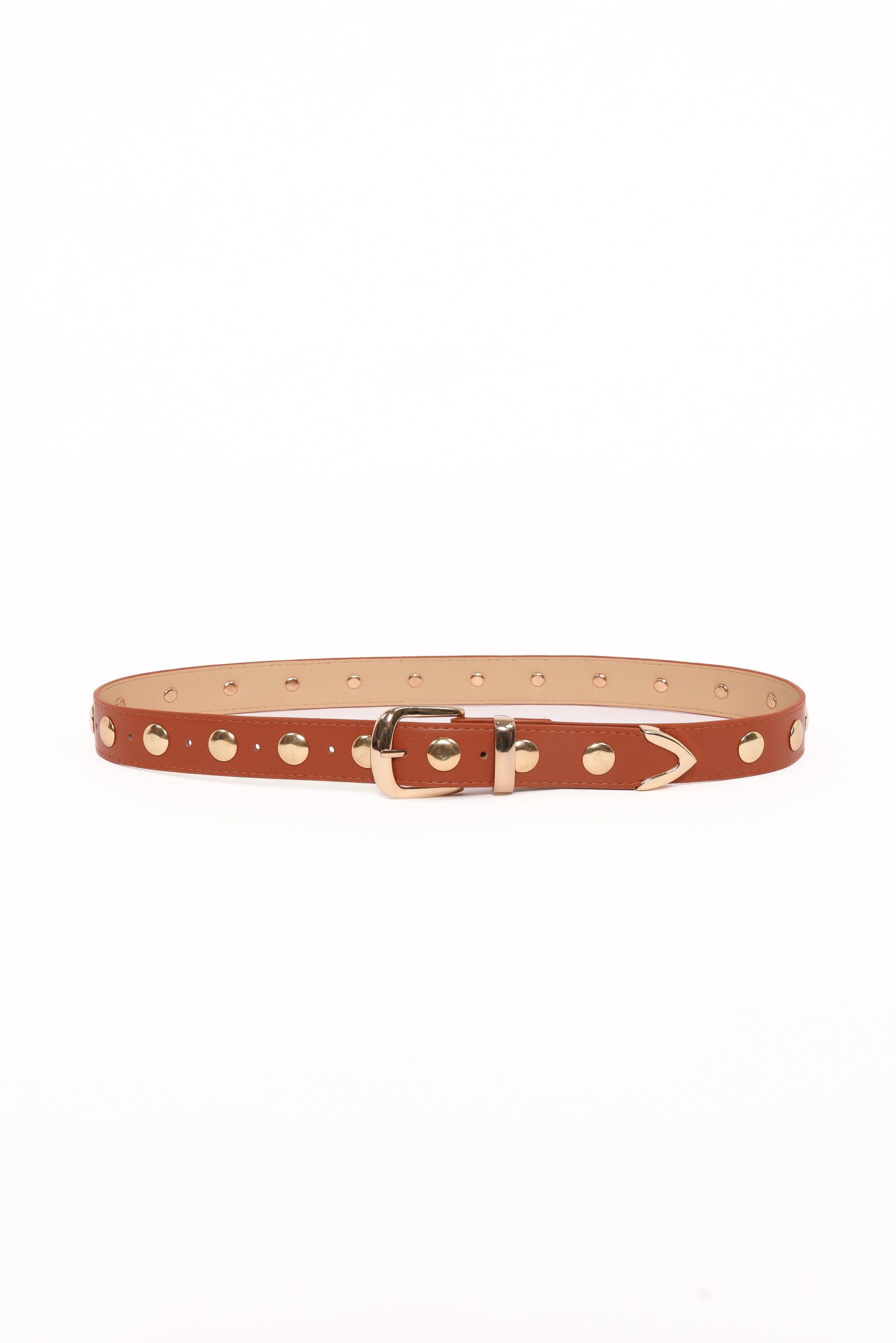 Dallas Studded Belt - Tan