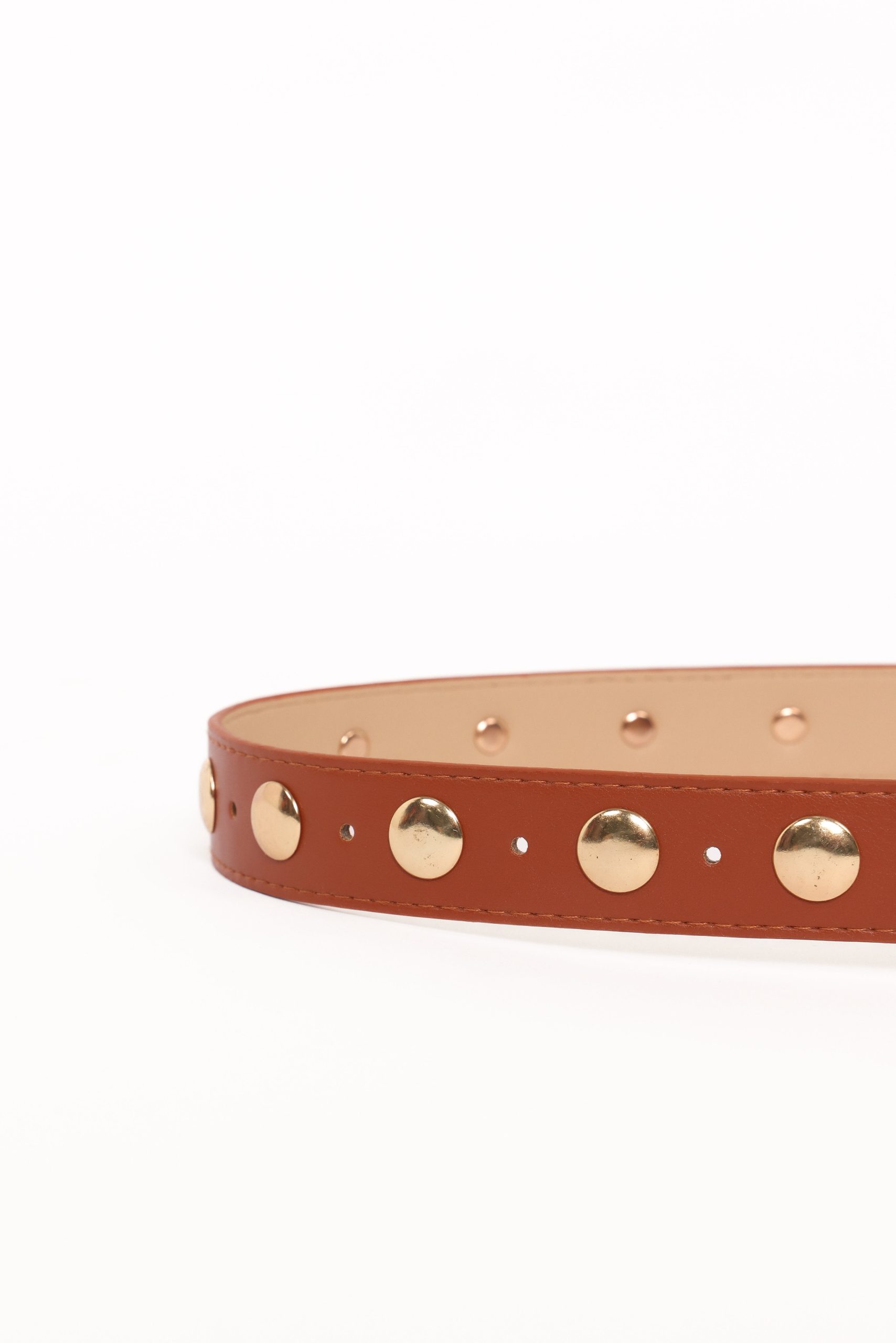 Dallas Studded Belt - Tan - Image 3