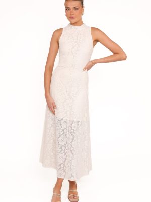 Danni Lace Midi Dress - Ecru