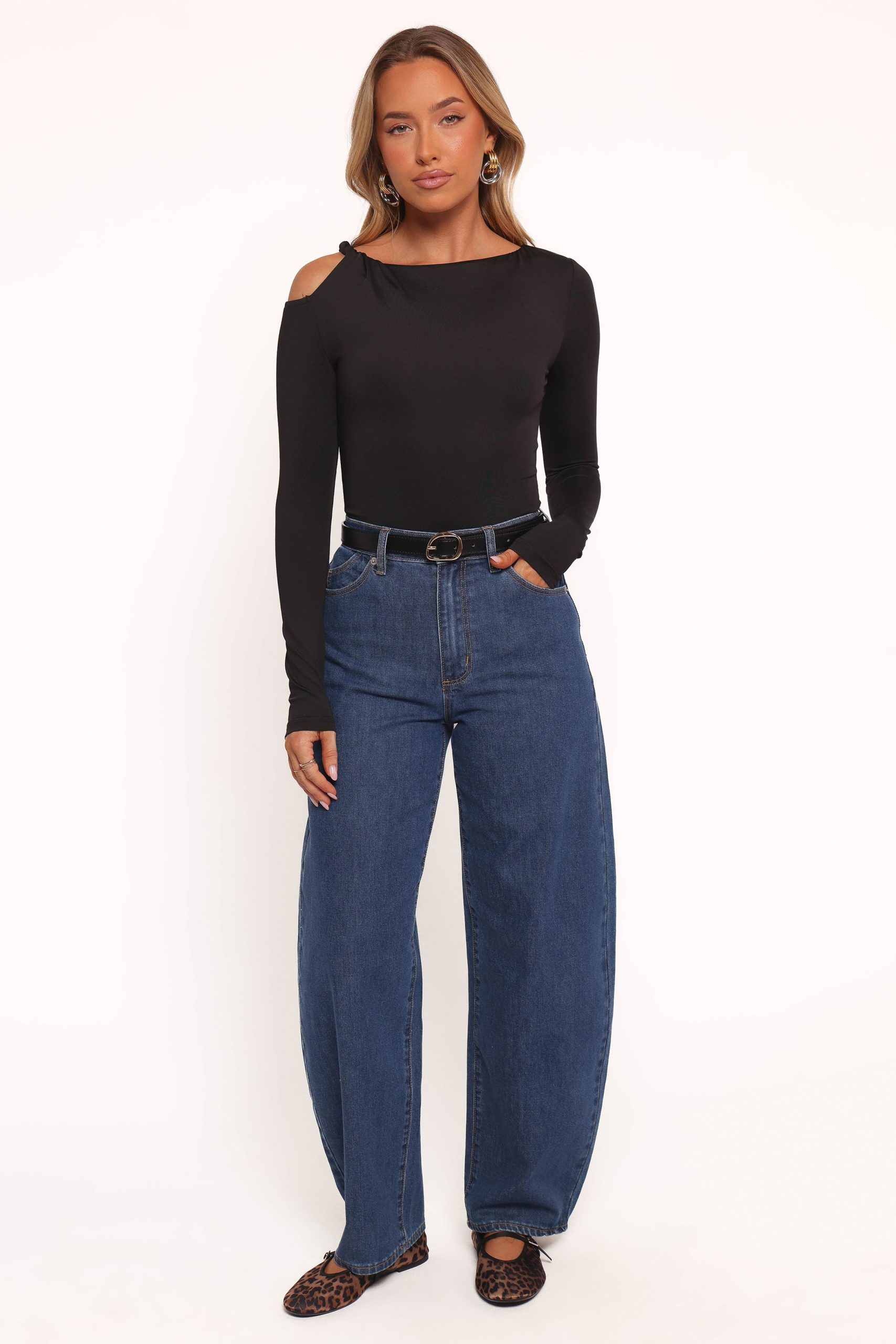 Darma Long Sleeve Top - Black - Image 6