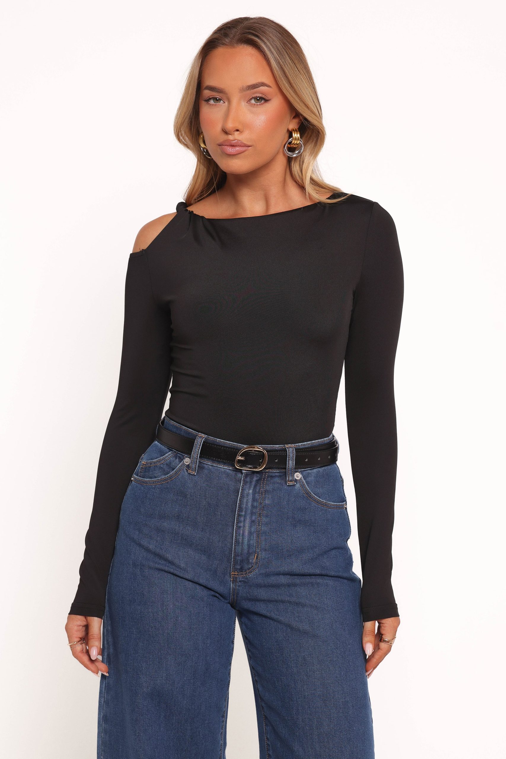 Darma Long Sleeve Top - Black - Image 2