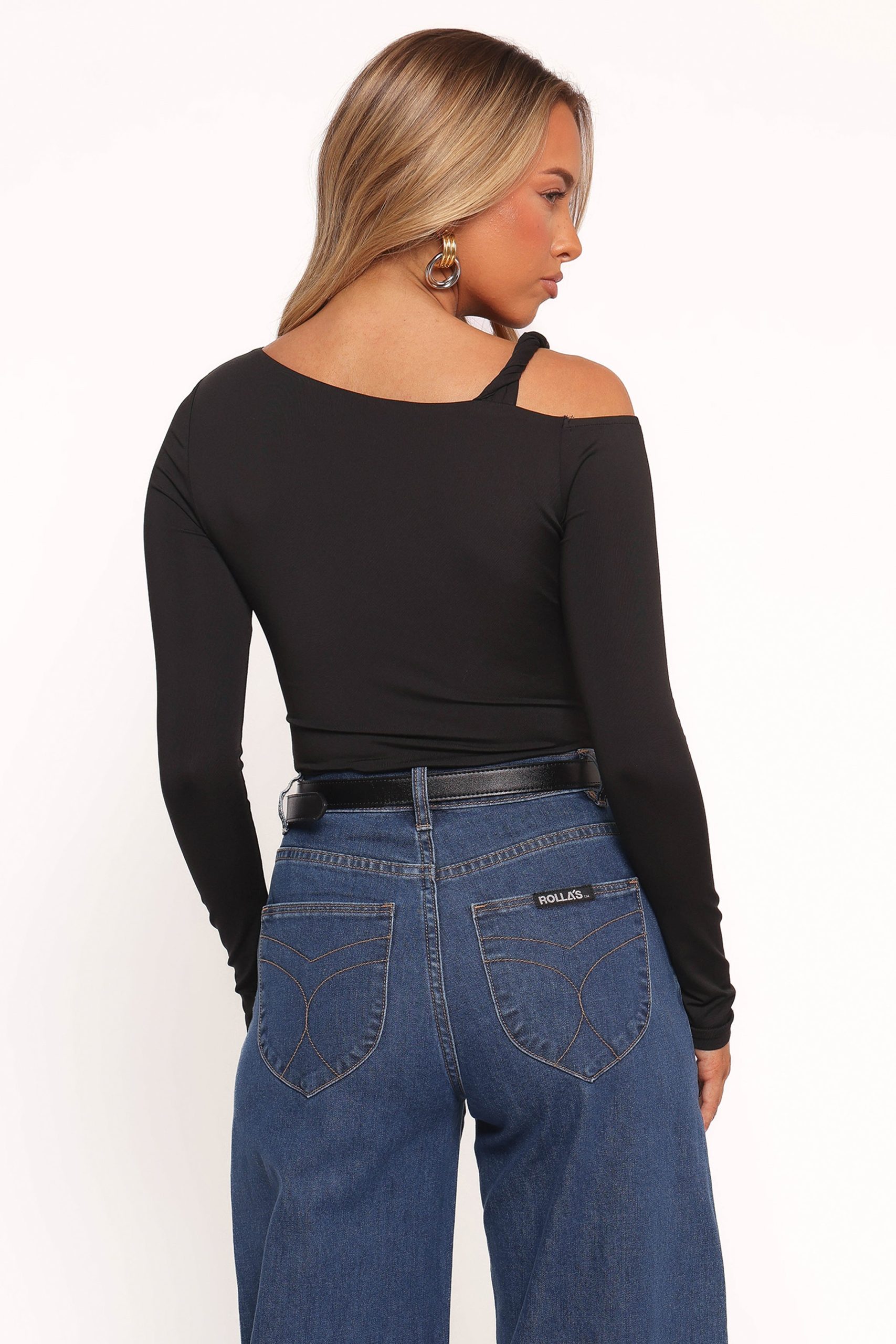 Darma Long Sleeve Top - Black - Image 5