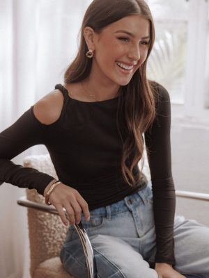 Darma Long Sleeve Top - Black