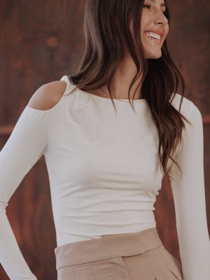 Darma Long Sleeve Top - Pale Yellow