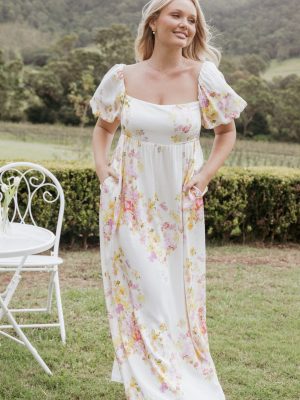 Delaney Maxi Dress - Pink Floral
