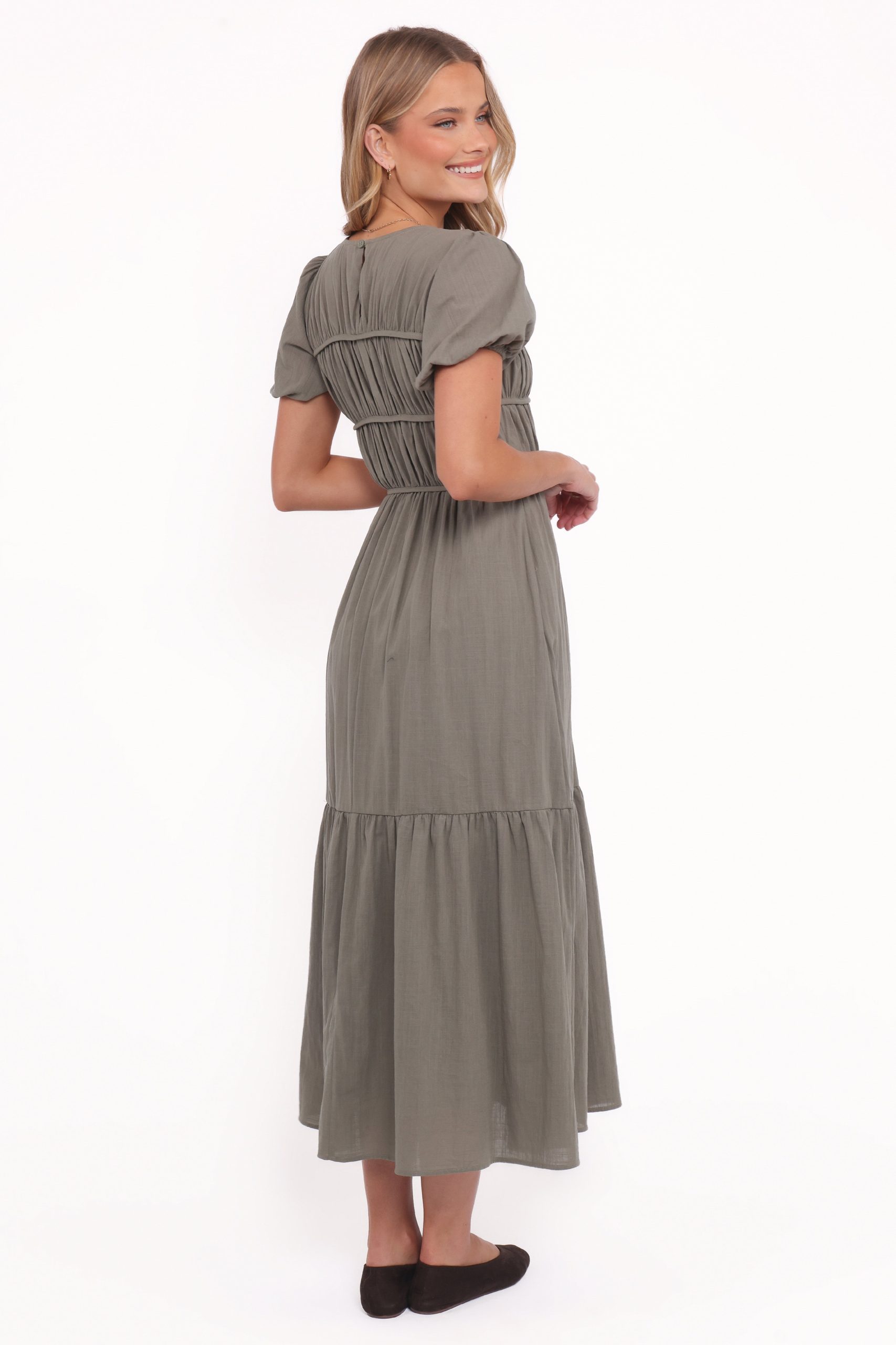 Deloria Maxi Dress - Olive - Image 4