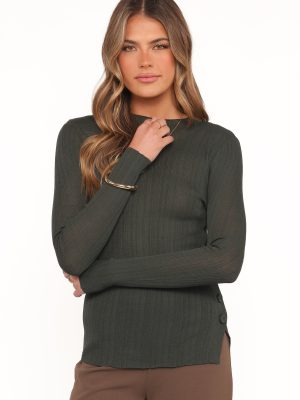 Delphine Top - Dark Green