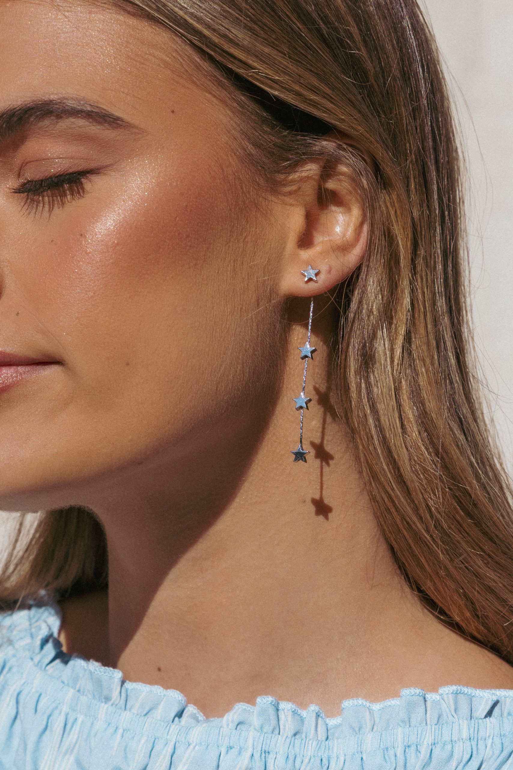 Destiny Earrings - Silver - Image 2