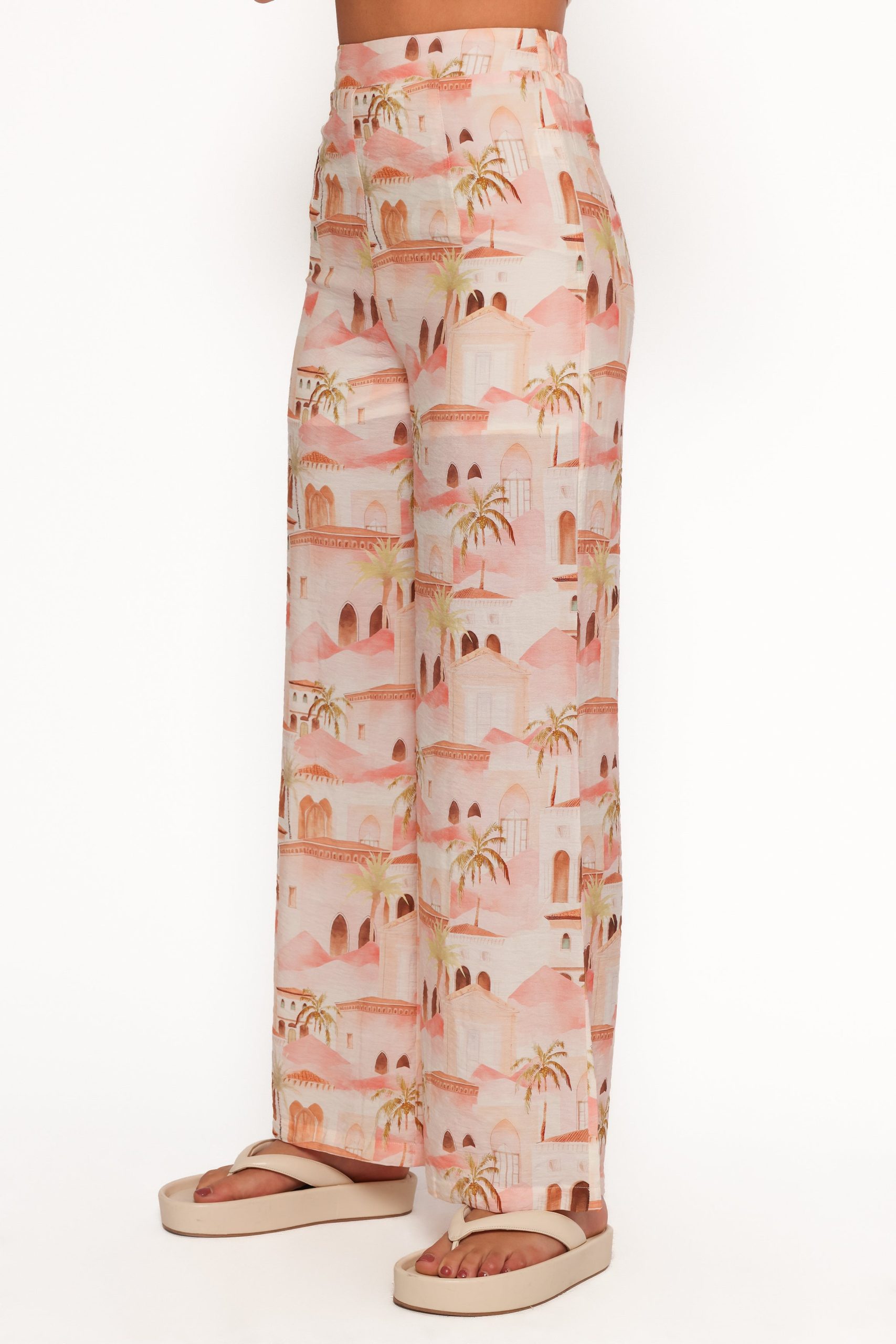 Devina Pants - Tan Print - Image 7