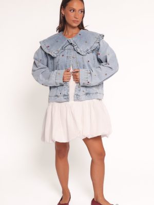Ditsy Flower Denim Jacket - Medium Denim