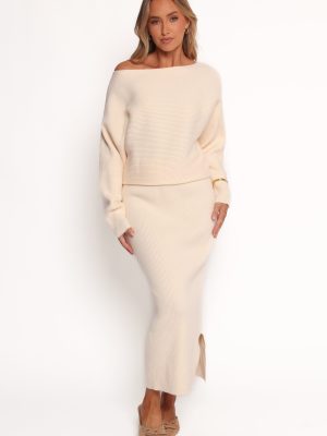Duncan Knit Dress - Cream