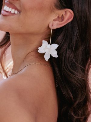 Edel Earrings - White