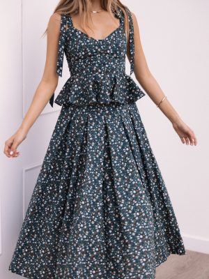 Eden Two Piece Set - Hunter Green