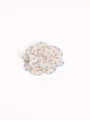 Edith Scrunchie - Blue Floral