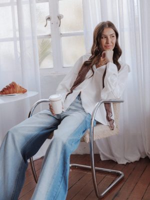 Edwards Shirt - White Stripe