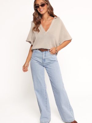 Eldora Knitted Top - Oatmeal