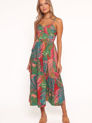 Eleonora Midi Dress - Calypso Coral