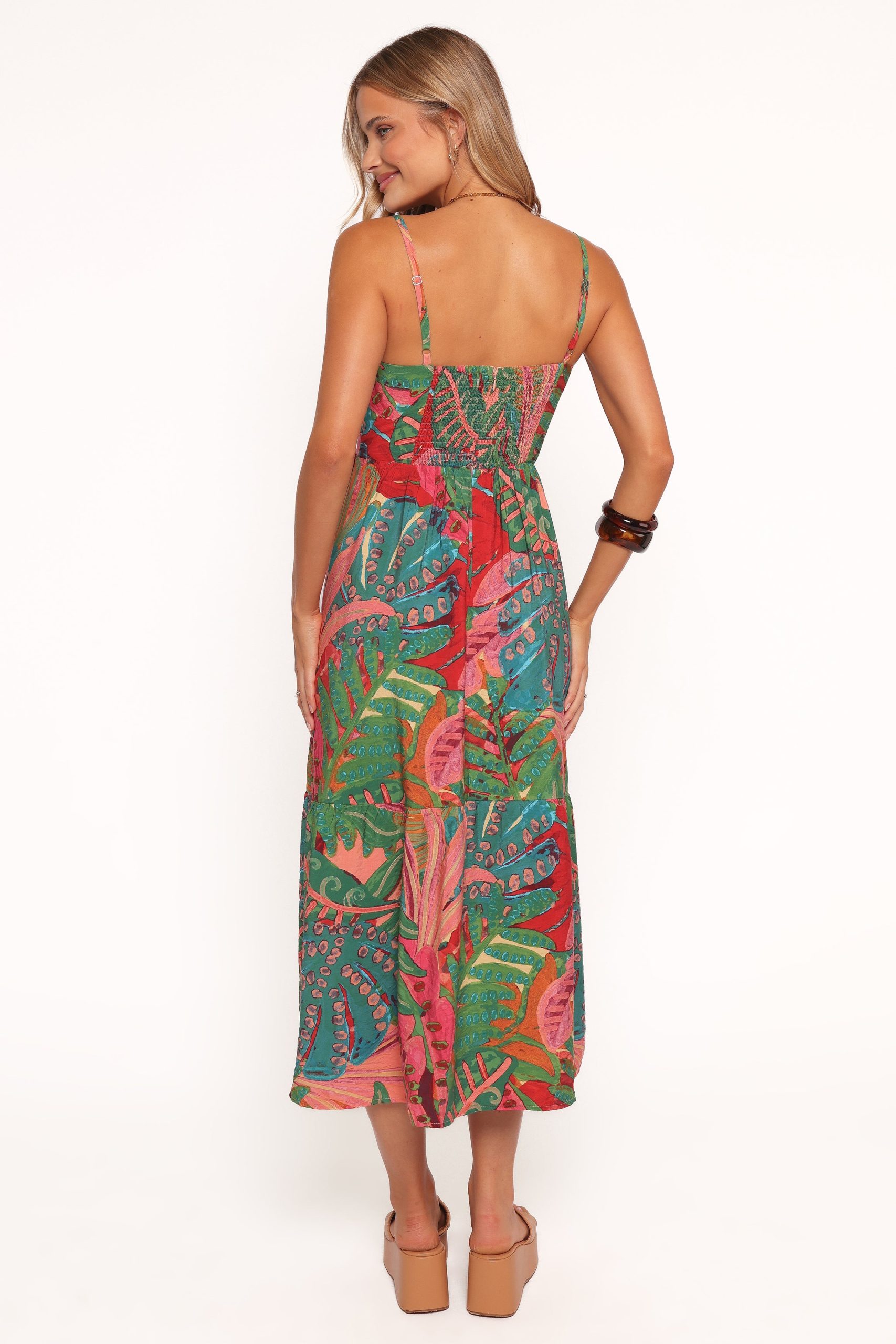 Eleonora Midi Dress - Calypso Coral - Image 4