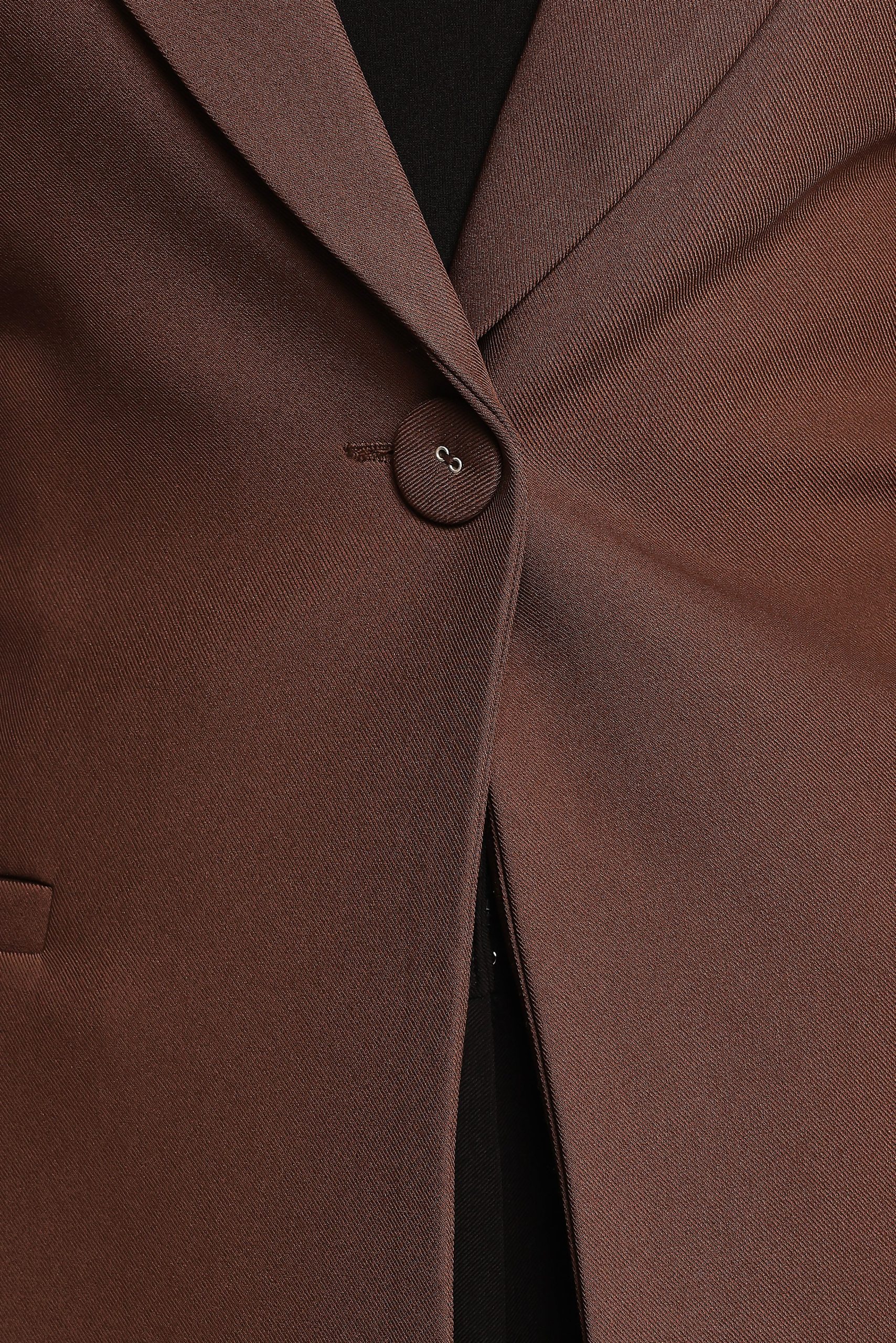 Eliana Waist Tie Blazer - Espresso - Image 8