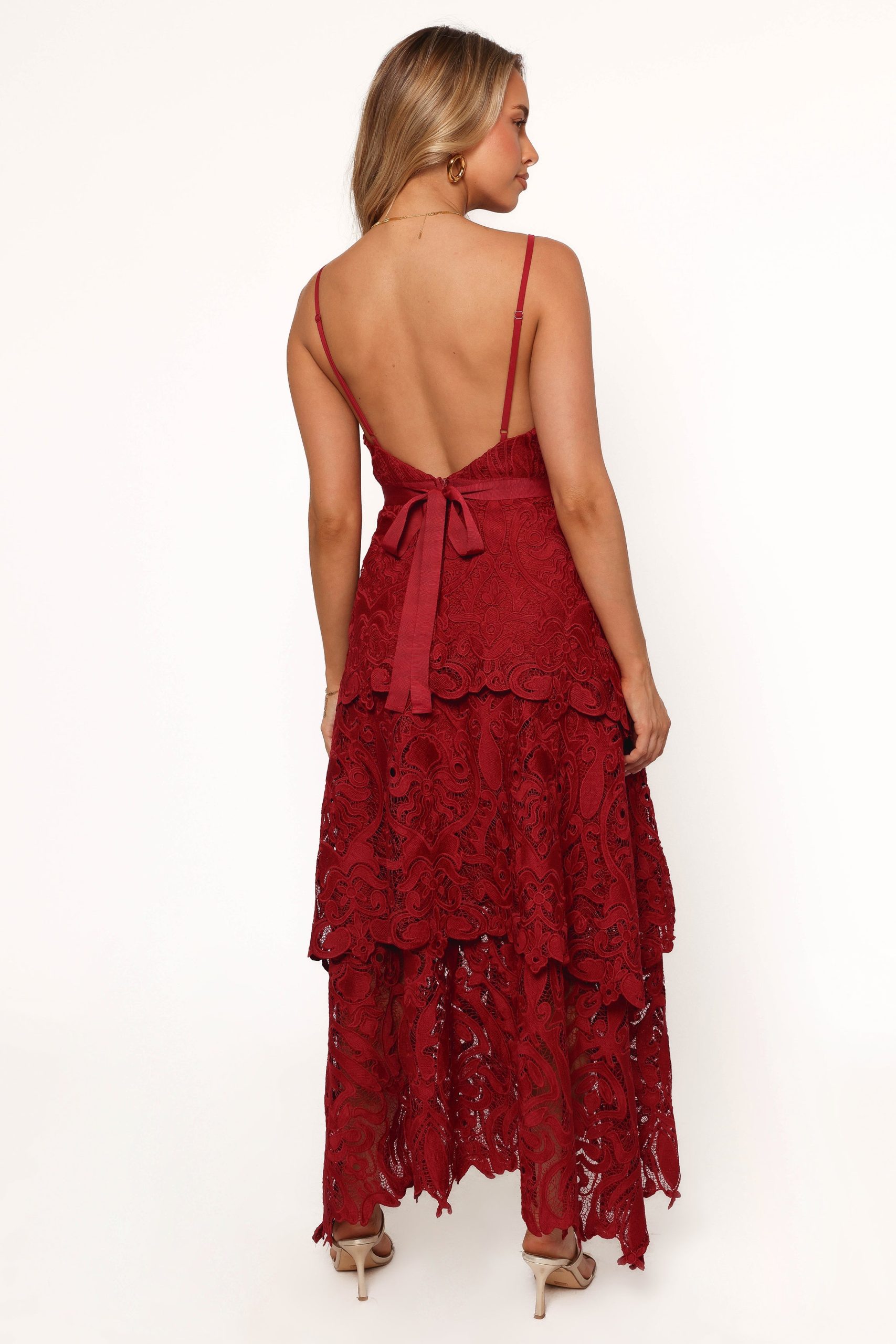 Elijah Maxi Dress - Red - Image 5