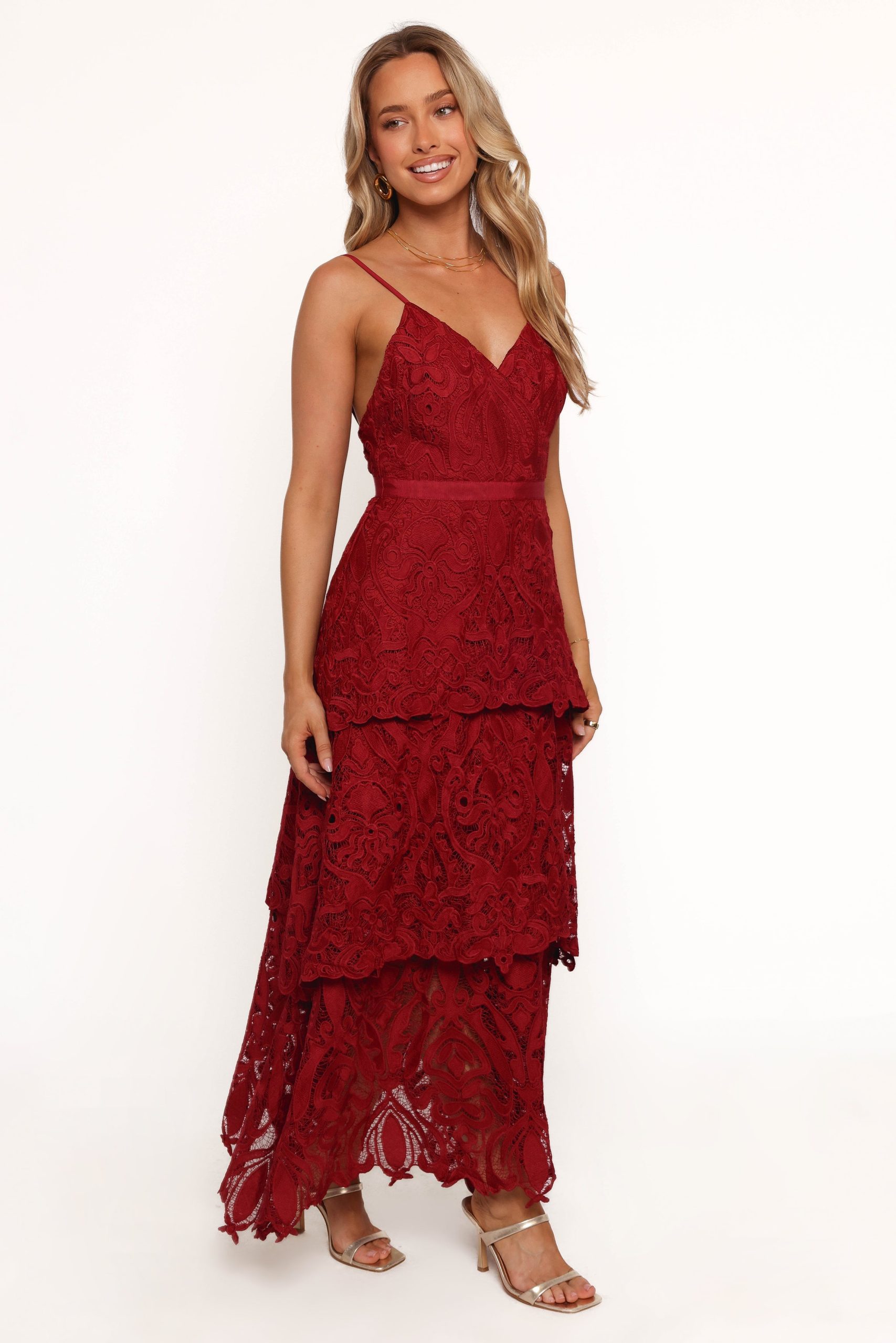 Elijah Maxi Dress - Red - Image 6