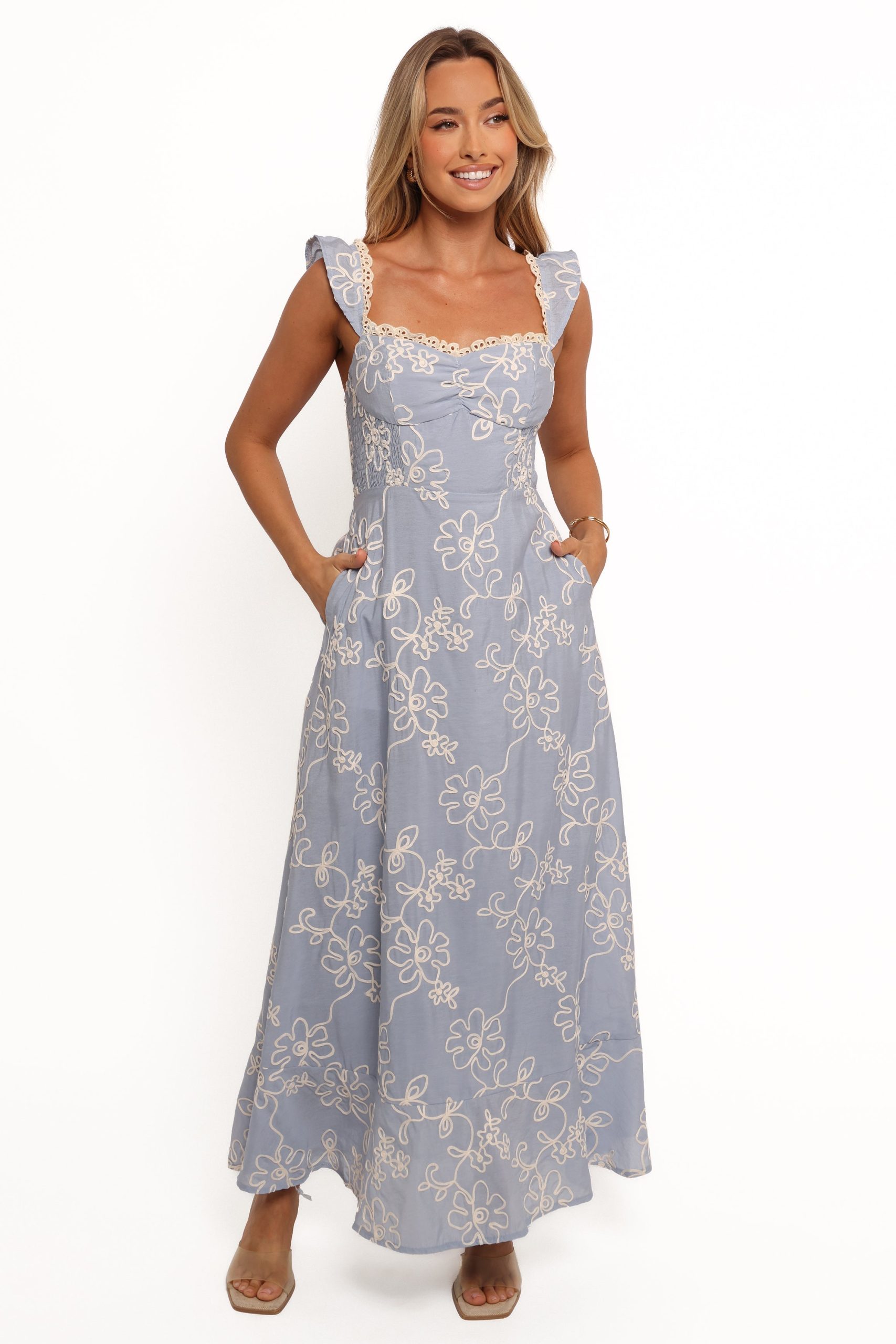 Ellise Midi Dress - Blue - Image 7