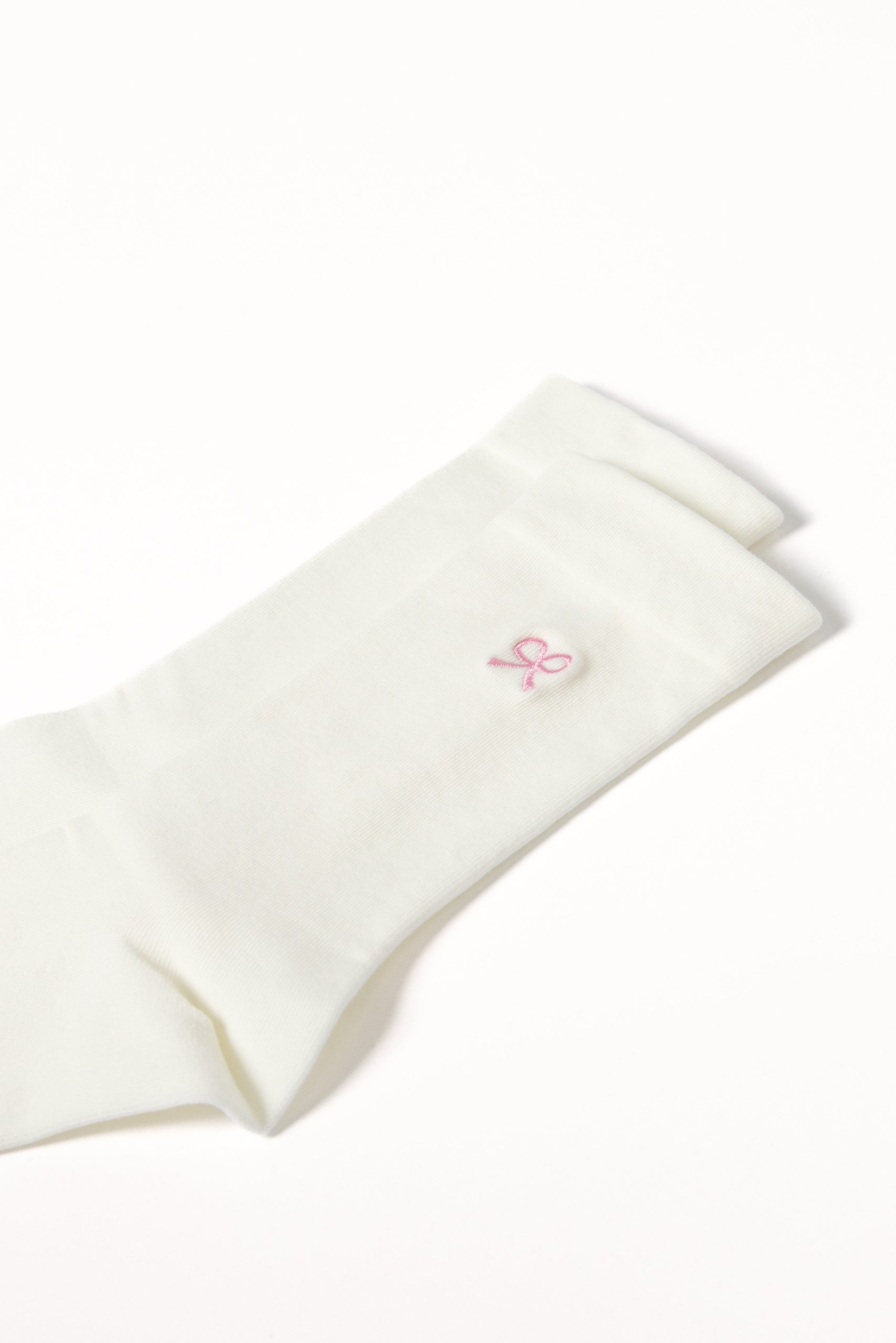 Elsie Bow Socks - White - Image 4