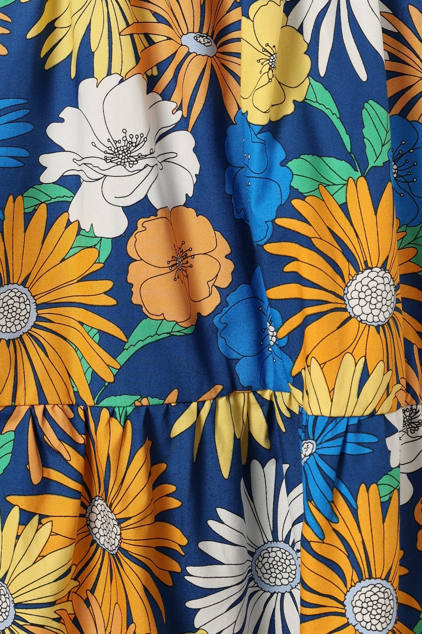 Elsie Short Sleeve Maxi Dress - Denim Blue - Image 7