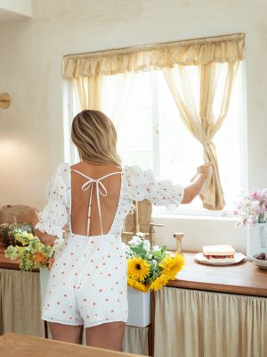 Emerson Romper - Ditsy Heart