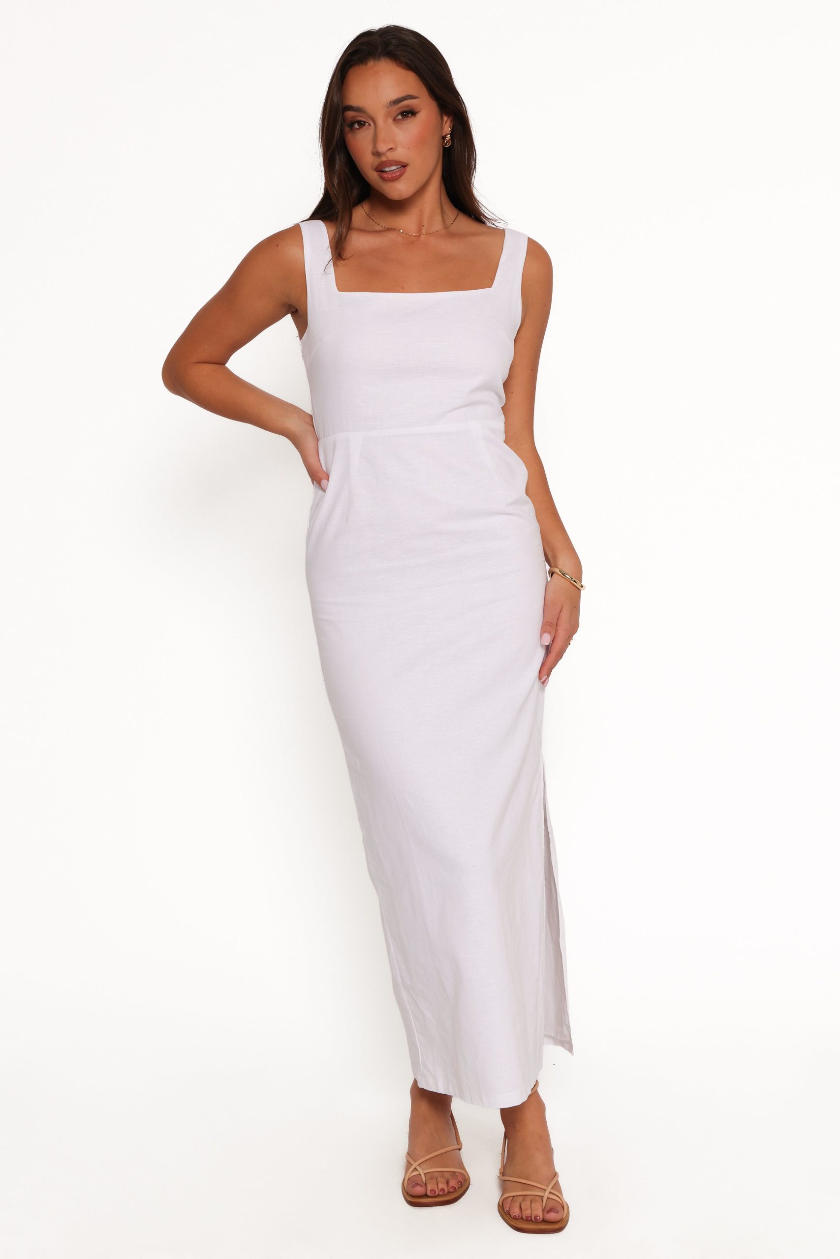 Emery Maxi Dress - White - Image 3