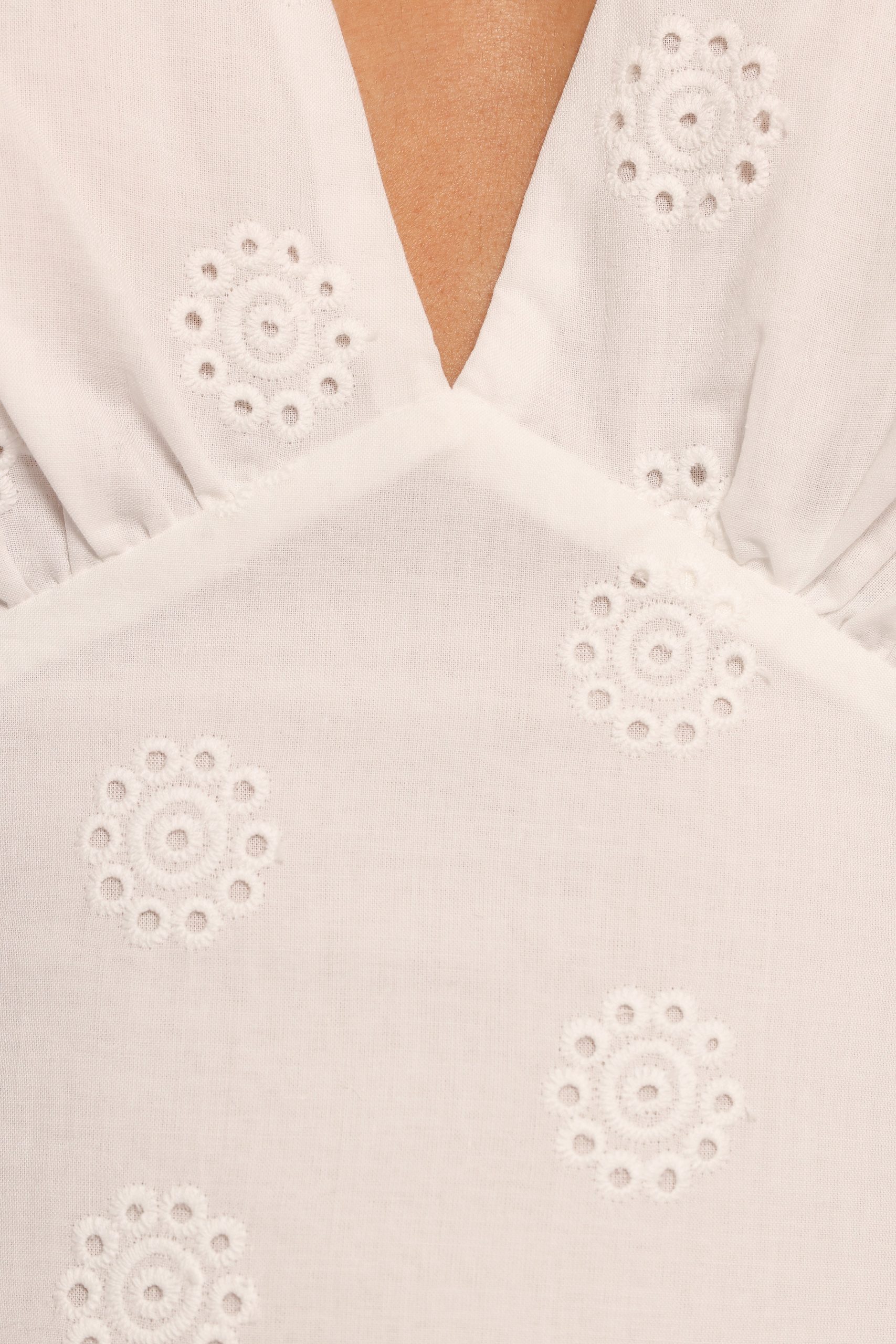 Ensley Flutter Sleeve Maxi Dress - White - Image 10