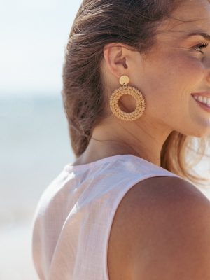 Esther Earrings - Tan