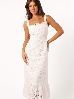 Meadow Lace Midi Dress - Ivory