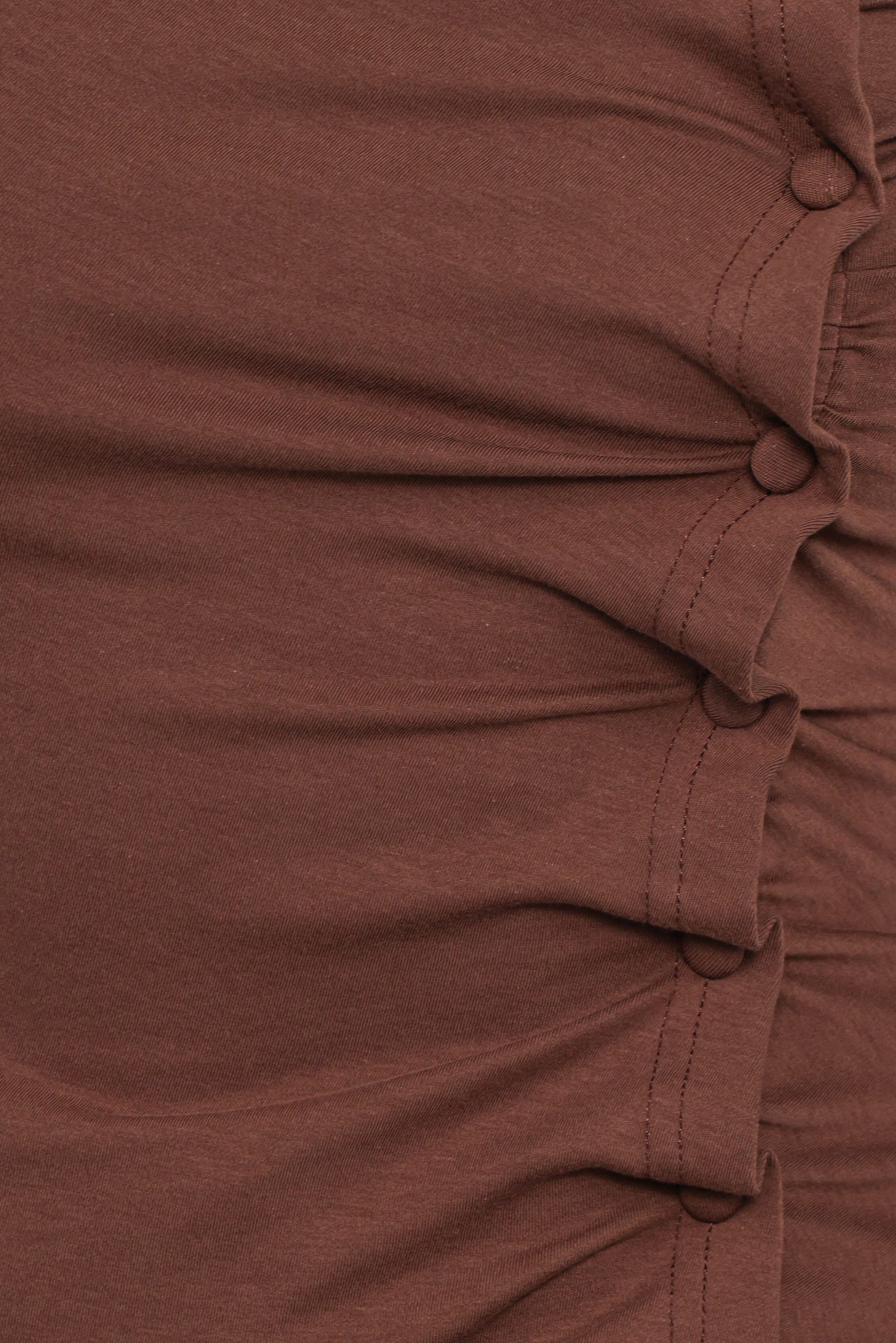 Ethel Asymmetrical Knit Top - Chocolate - Image 6