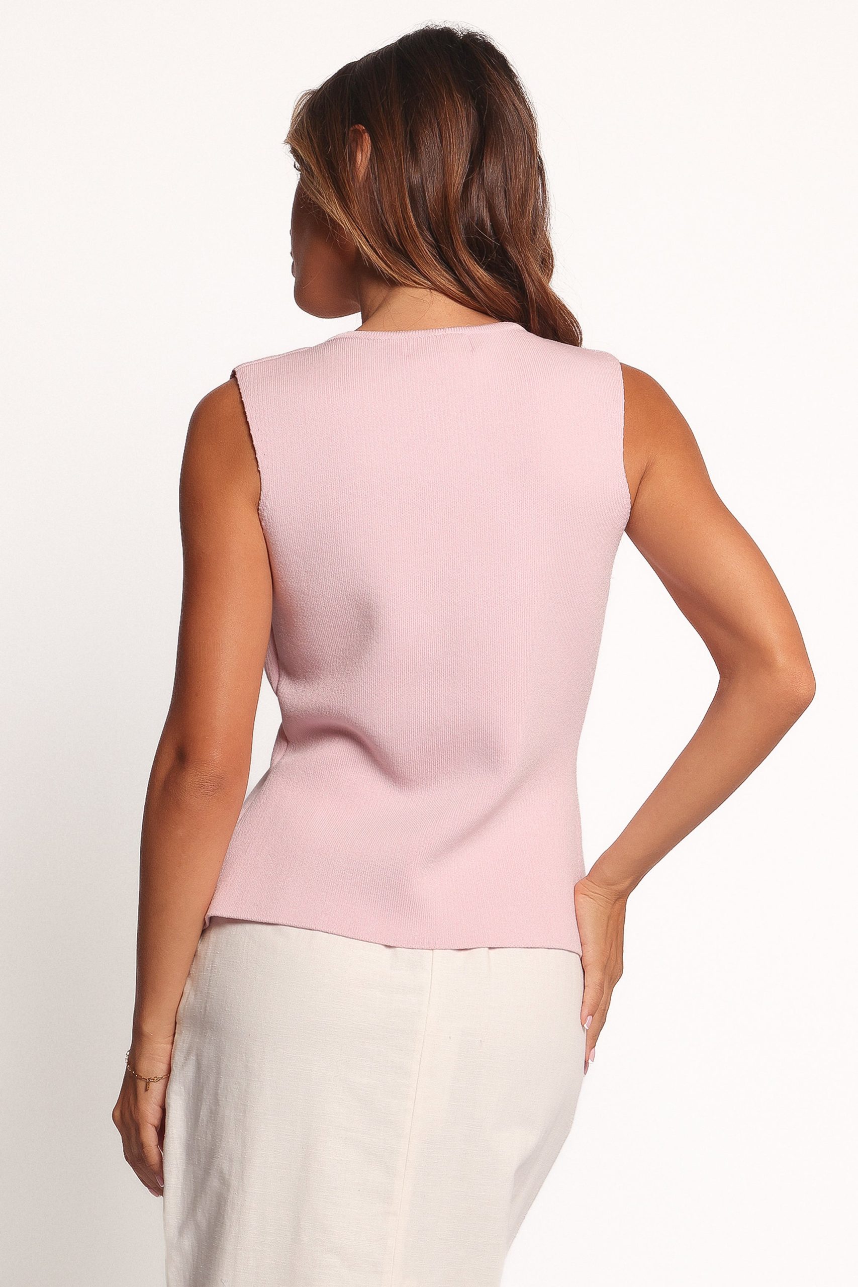 Everlee Knit Vest Top - Pink - Image 4