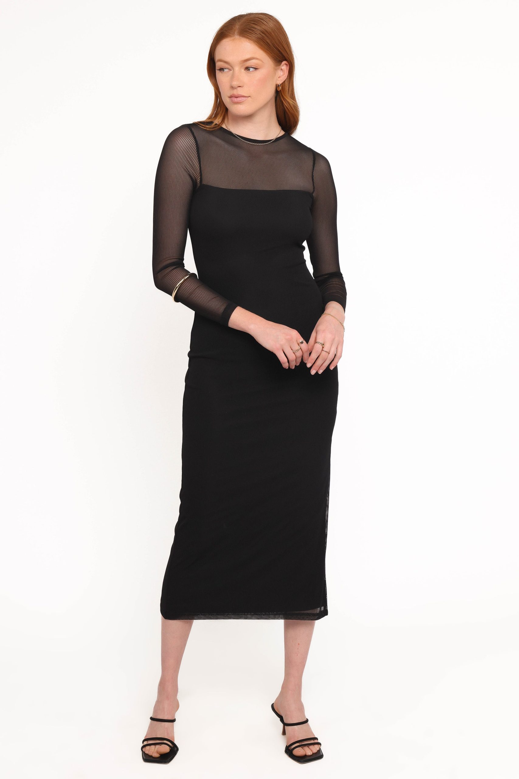 Famille Midi Dress - Black - Image 6