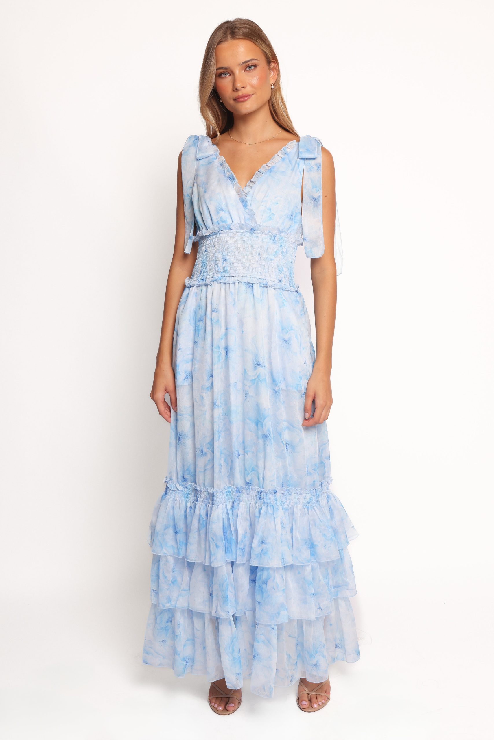 Fionna Maxi Dress - Blue Floral - Image 5