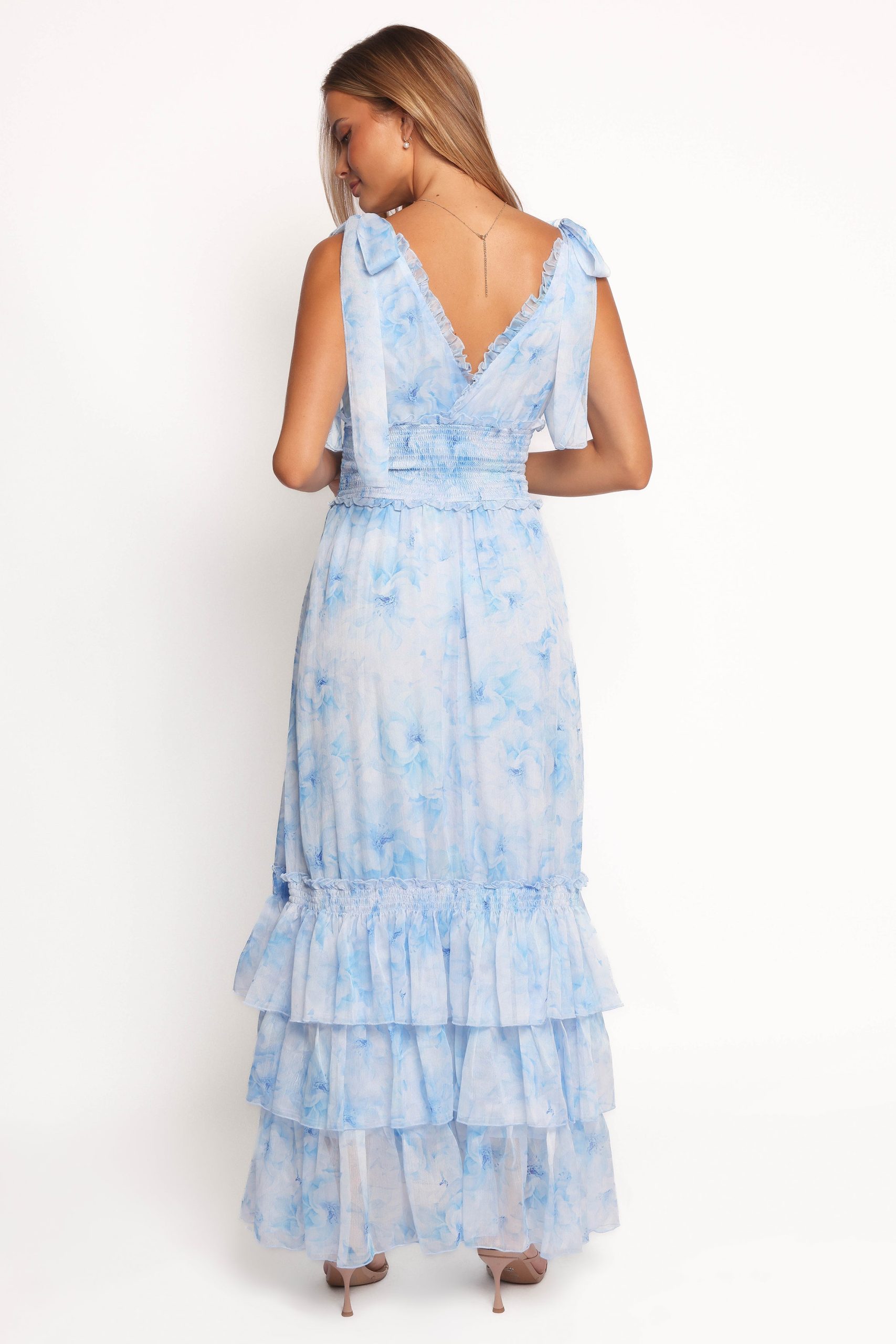 Fionna Maxi Dress - Blue Floral - Image 3