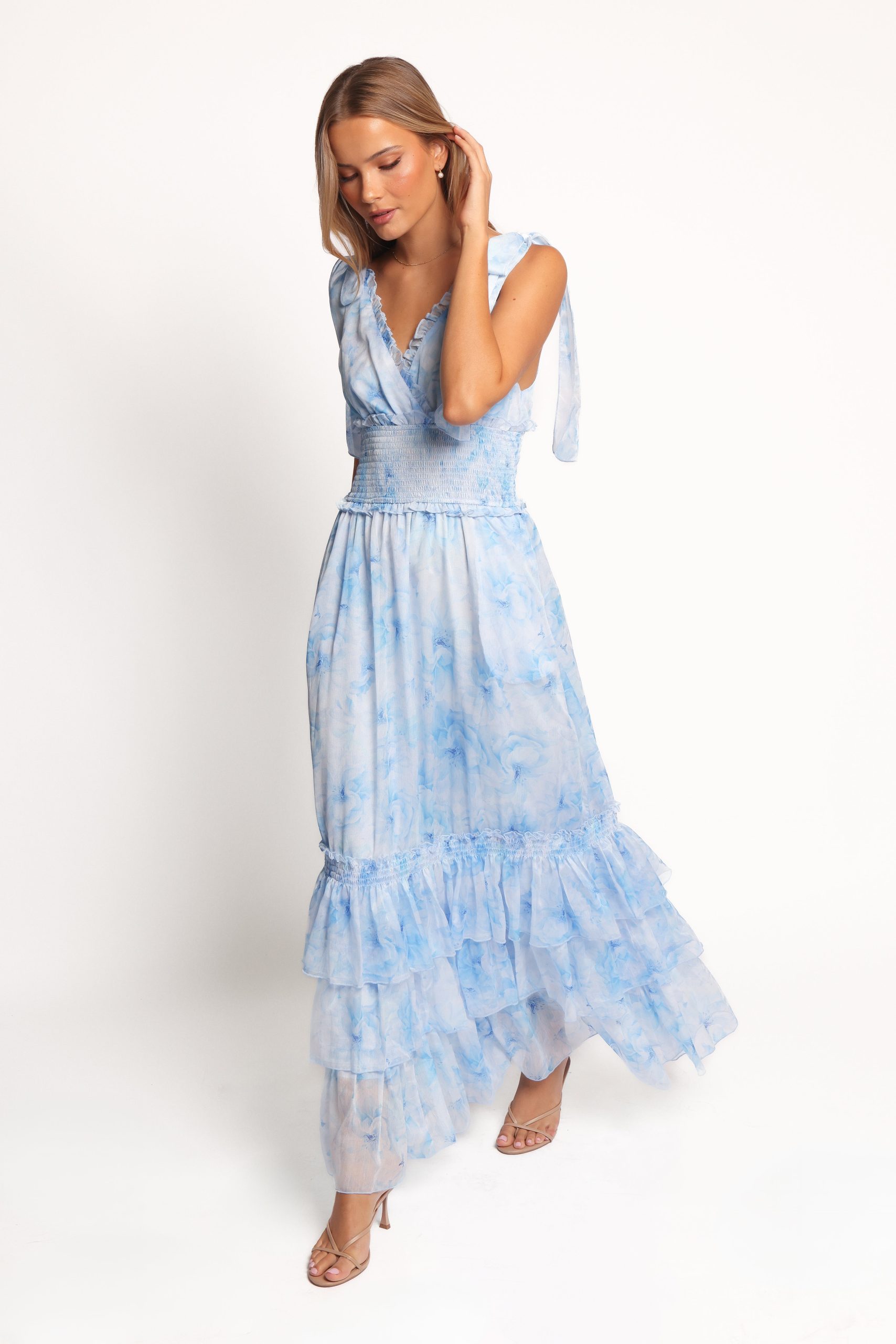 Fionna Maxi Dress - Blue Floral - Image 4