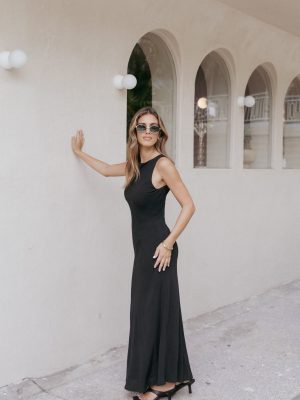 Flavia Maxi Dress - Black