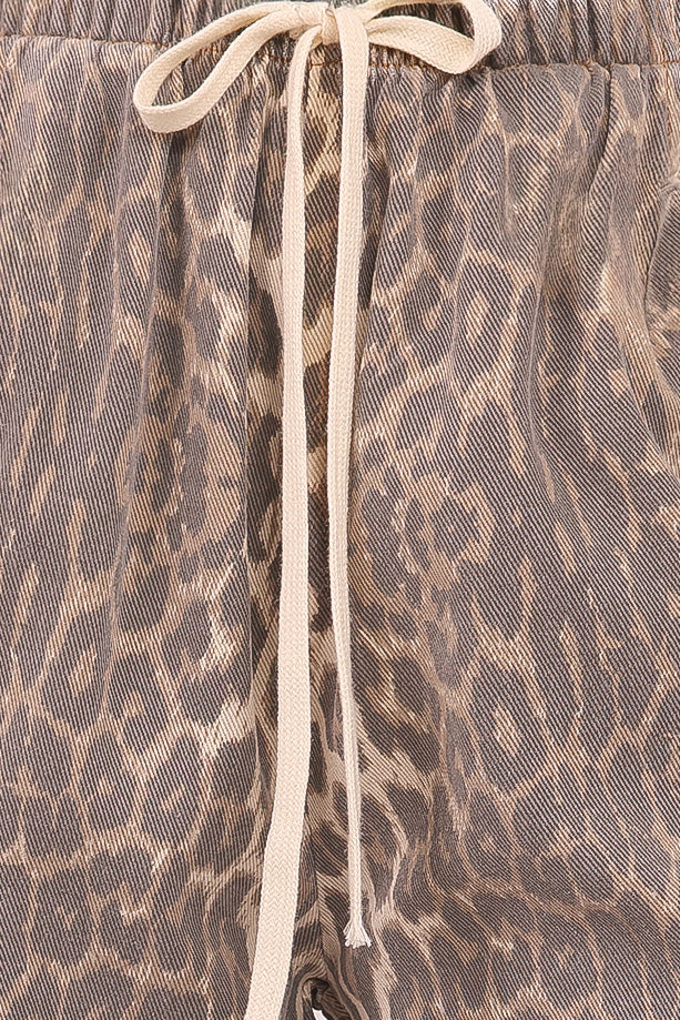 Fletcher Denim Racer Pants - Leopard - Image 7