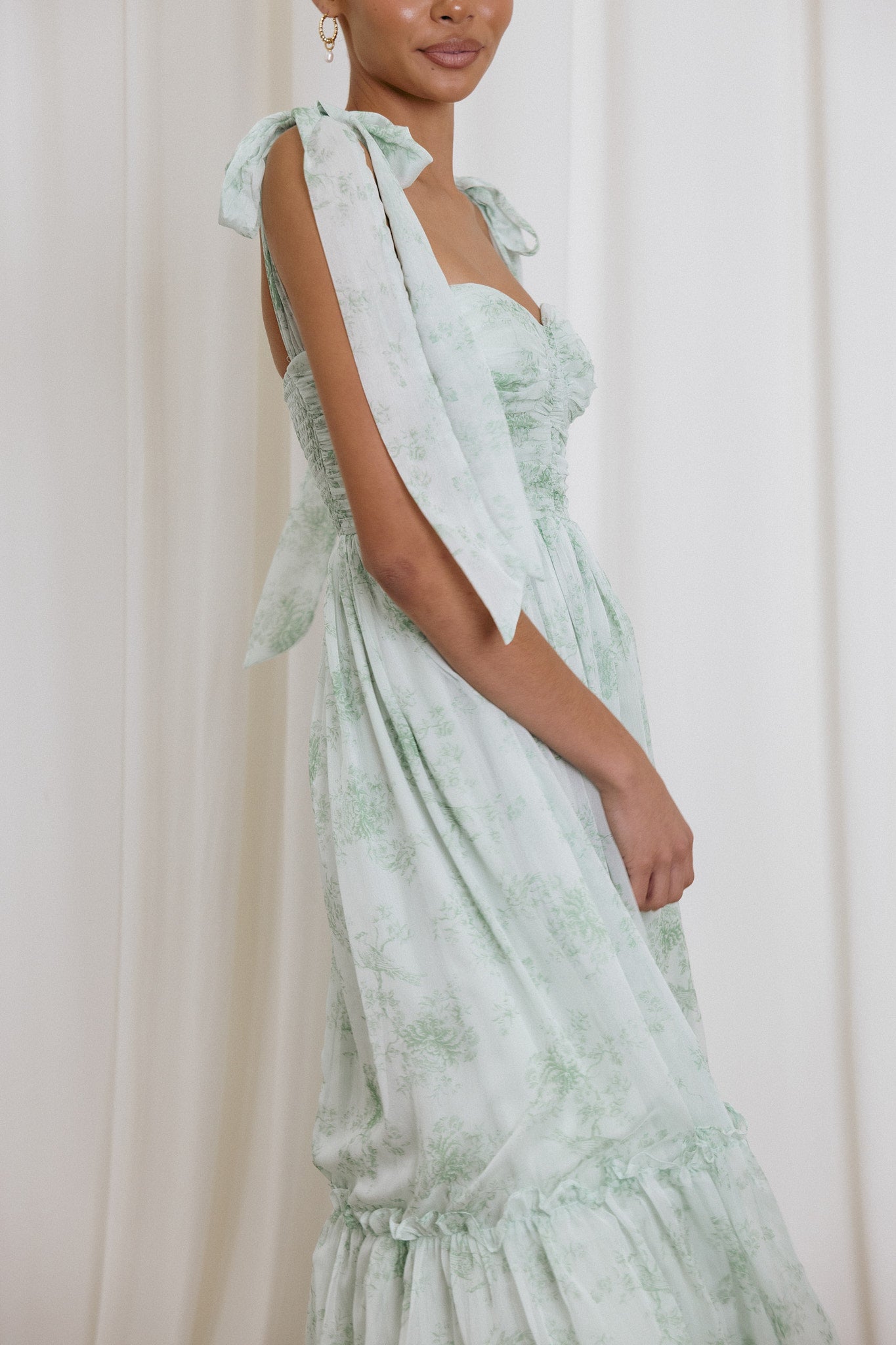Floret Midi Dress - Sage - Image 12
