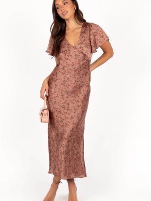 Flossy Maxi Dress - Mauve