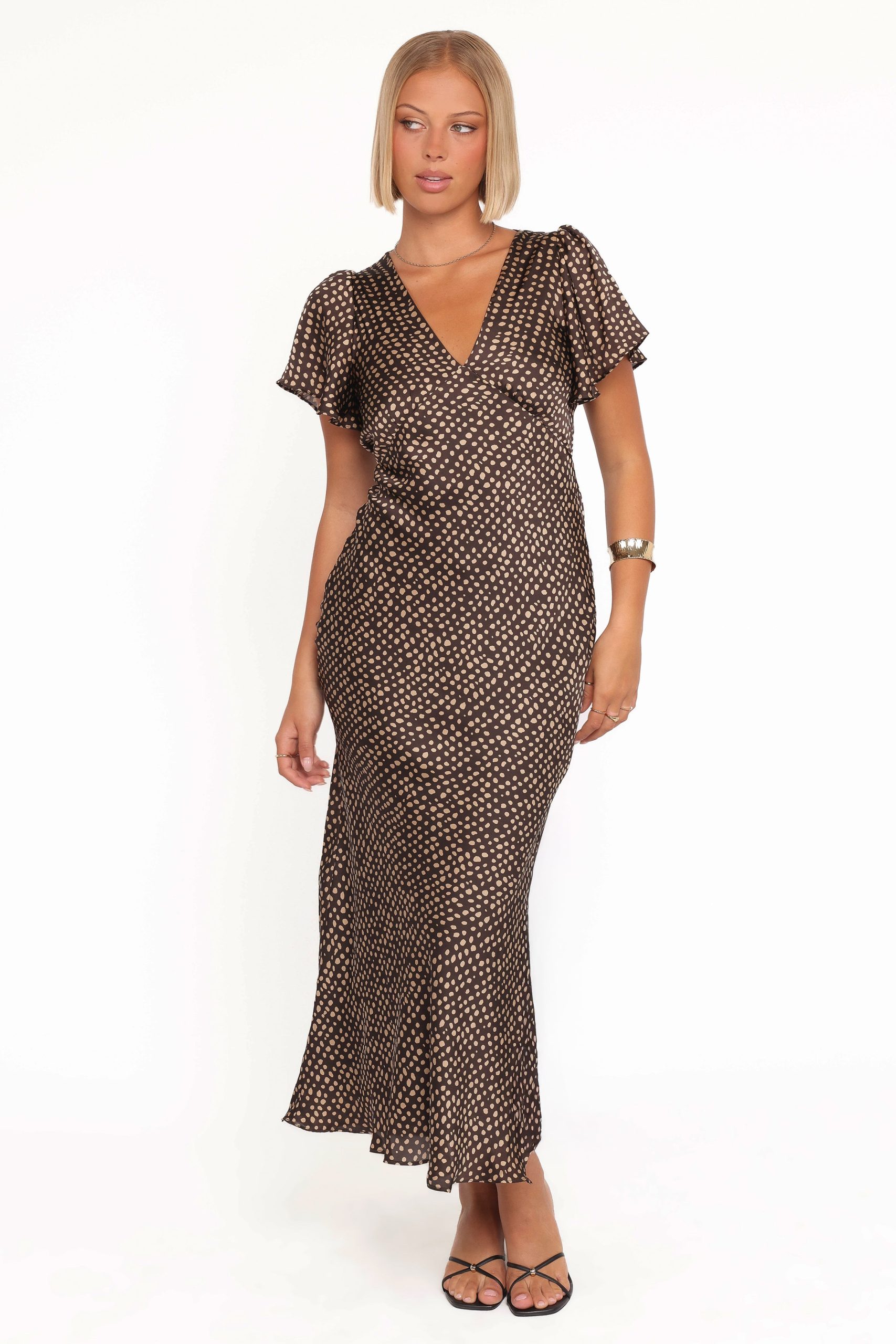Flossy Maxi Dress - Umber/Taupe - Image 5