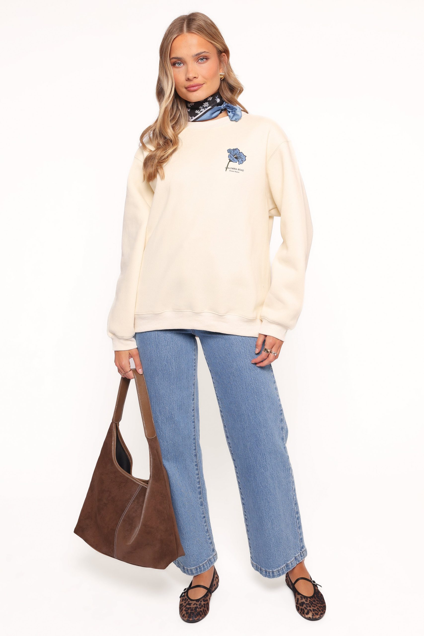 Flower Market Sweatshirt - Cream - Image 5