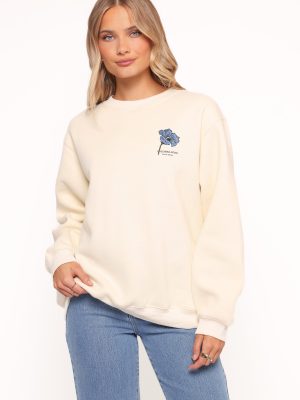 Flower Market Sweatshirt - Cream