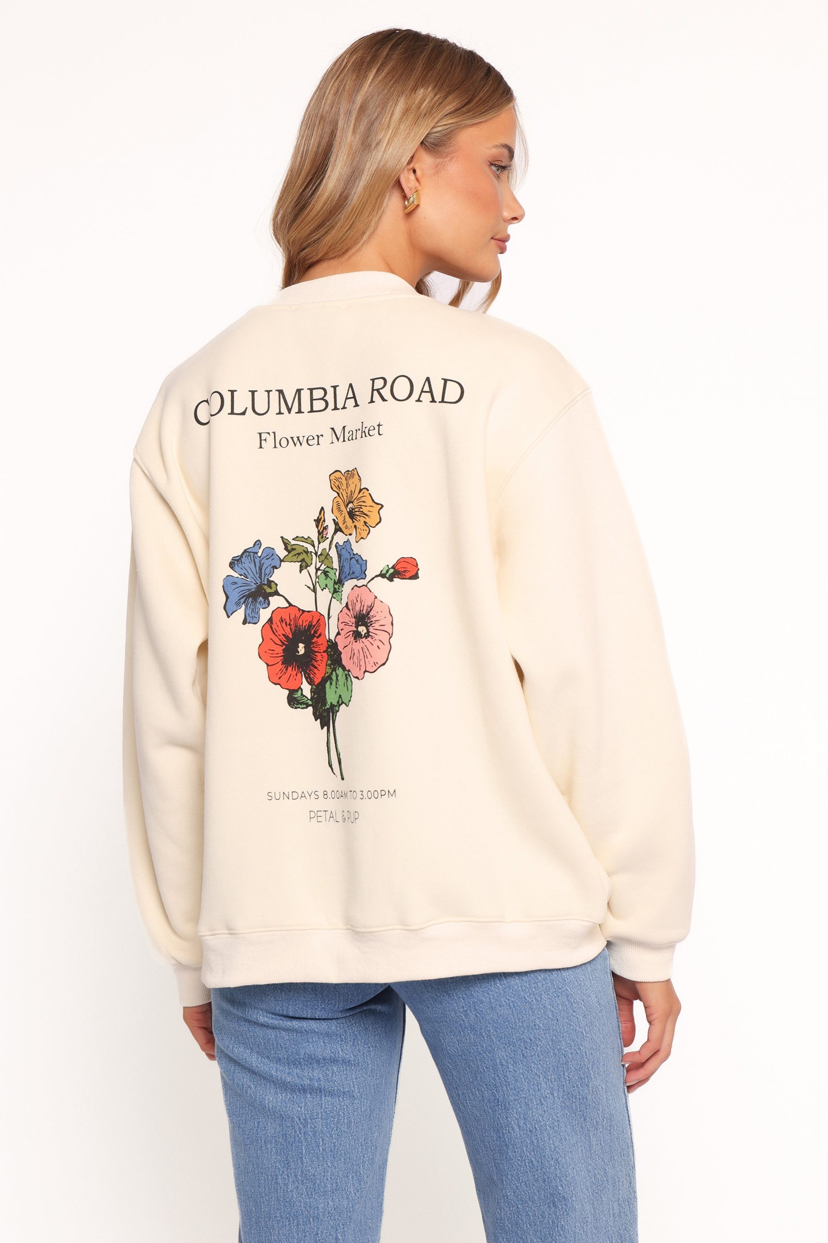 Flower Market Sweatshirt - Cream - Image 4