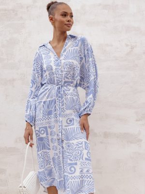 Foster Midi Dress - Malia Print