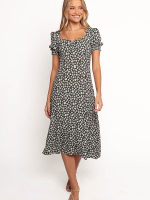 Franklin Dress - Black Floral